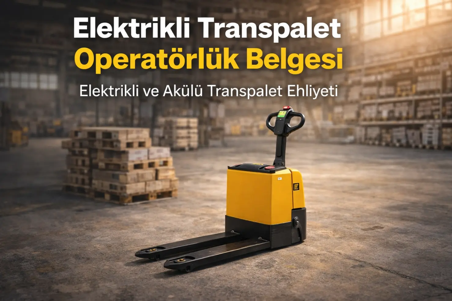 Elektrikli transpalet operatorlugu belgesi